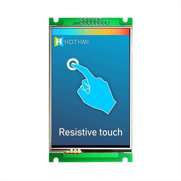 3.5" Smart UART TFT Display 320x480 With Projected Resistive Touch