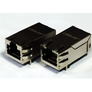 Quality HFJT1-1GHP-L12RL Conn RJ-45 F 8 POS 2.54mm Solder RA Thru-Hole 20 Terminal 1 Port for sale