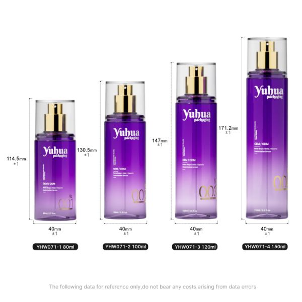 Cosmetic Packaging Set Plastic Bottles with Customized Logo Silk Screen and Hot Stamping Printing for Toner Lotion and Serum Storage