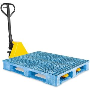 Quality Blue Reusable Plastic Pallet Corrosion Resistant for Warehouse Logistics for sale