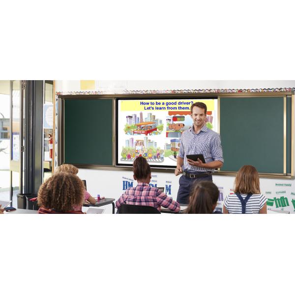 Electronic Flat Smart Interactive Whiteboard All In One Teaching 110 Inch