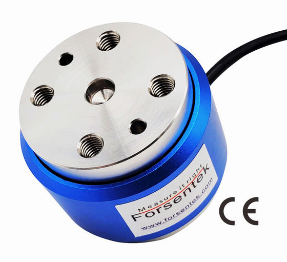 Miniature Flange Style Reaction Torque Transducer 0-885 lbf-in Static Torque Sensor