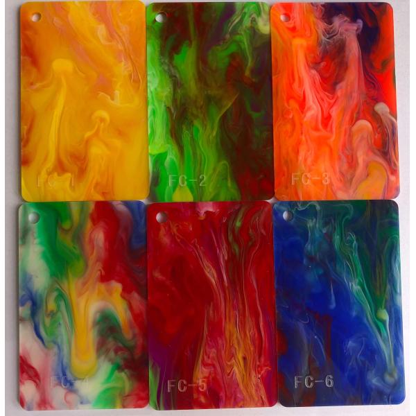 Color Mirror Marble Pattern Acrylic Sheet 1220*2440mm For Decoration Colorful Acrylic Sheet