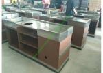 Stainless Steel Cash Register Counter Stand / Till Counters For Shops Or Retail
