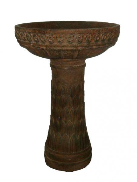 Buy Contemporary Large Bird Bath Bowl With Antique / Ice - Cream Color at wholesale prices
