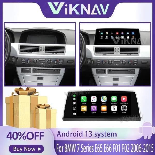 10.25 Inch Touch Screen Stereo For 2006-2015 BMW 7 Series Navigation GPS Multimedia Player Wireless Carplay 4G