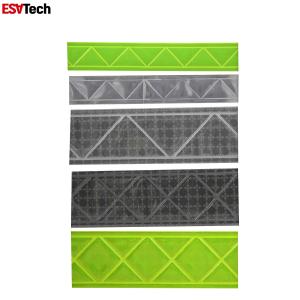 Quality High Frequency Welded Prismatic PVC Reflective Tape For Sew On Garment for sale