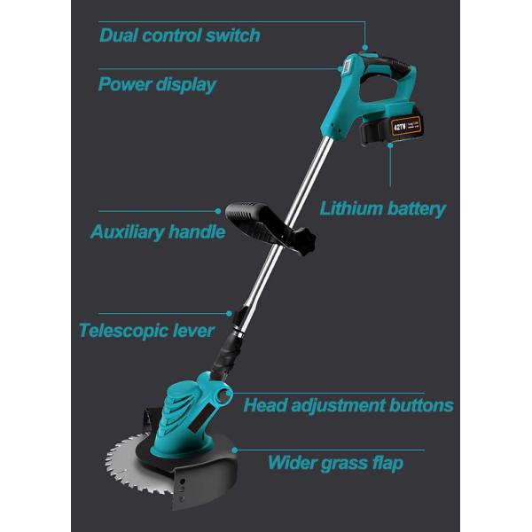 Lightweight Electric Cordless Weed Wacker Battery Powered OEM ODM