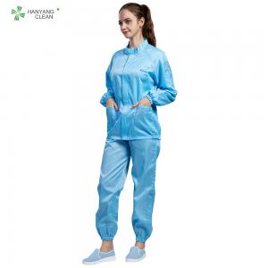 Quality ESD XL Pharmaceutical Anti Static Garments Jacket 100D Electronic ESD Work Pants for sale