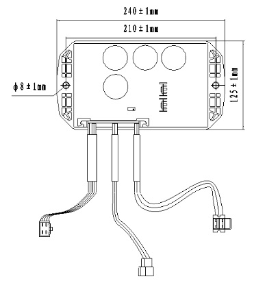Black Gasoline Generator Voltage Regulators With Plastic Square Shell Parts 8.5kw-15kw