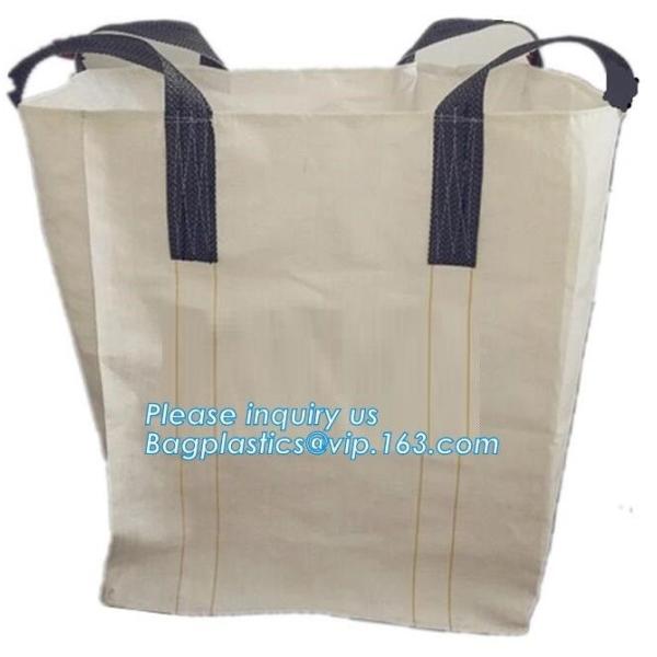 100% virgin polypropylene woven pp big bag bulk bag 1x1x1m for Israel,PP woven flexible big bag with baffle and brace in