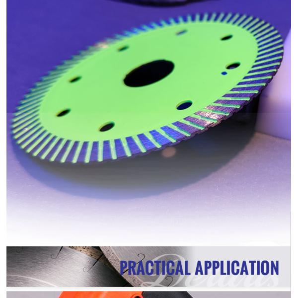 OBM Customized Support 5 Inch Green Turbo Diamond Cutting Disc for Stone Cutting
