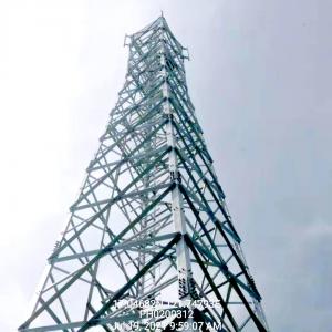 Quality 50m Telecom Steel Tower Free Standing Galvanized Steel Iron Mobile Tower 5G Station for sale