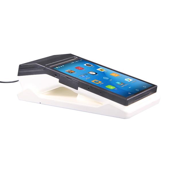 8G EMMC Capacitive Screen Supermarket Swipe Card POS Machine Powered by 7.4V Battery