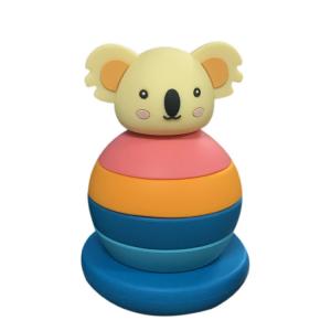 China Customizable Educational Silicone Stacking Blocks Match Stacks Game Blocks Montessori Toys on sale