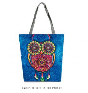 China Owl printed canvas bag handbags ladies handbag shoulder bag women on sale