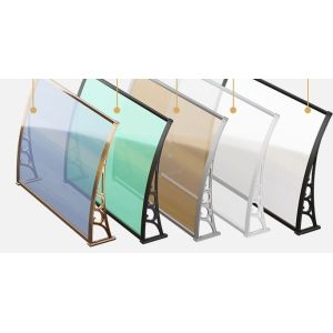 Durable Polycarbonate Window Awning Wall Mount Brackets For Manual