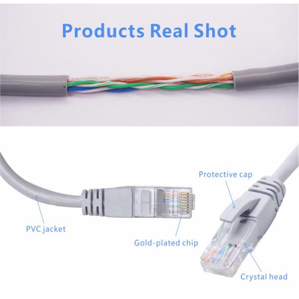 PVC Jacket CAT6 Patch Cord Outdoor Rj45 Cat6 Ethernet Patch Cable