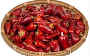 China Zero Additive Red Bullet Chilli Sterilized 4CM Dehydrating Chillies on sale