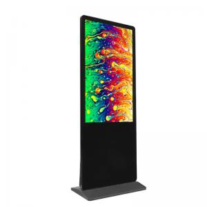Quality 65 Inch Floor Standing Digital Signage , Multimedia Free Standing Touch Screen Kiosk for sale