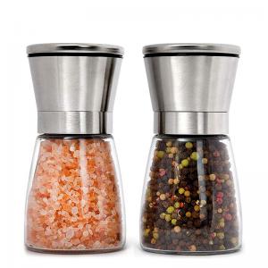 China 80ml Ceramic Blades Refillable Glass Pepper Grinder on sale