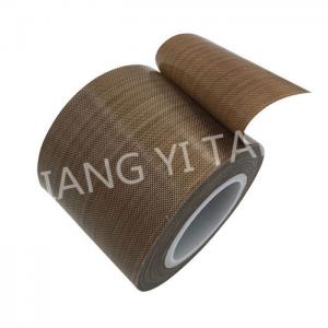Quality Brown Silicone PTFE Adhesive Tape , High Temperature Resist Adhesive Tape for sale