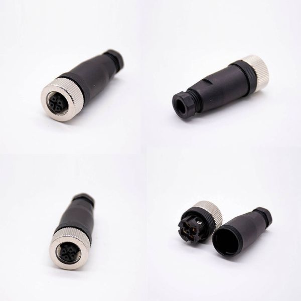 M8 M12 Waterproof Connector 4 5 8 Pin Aviation Plug Sensor Signal Male Female Waterproof Connector
