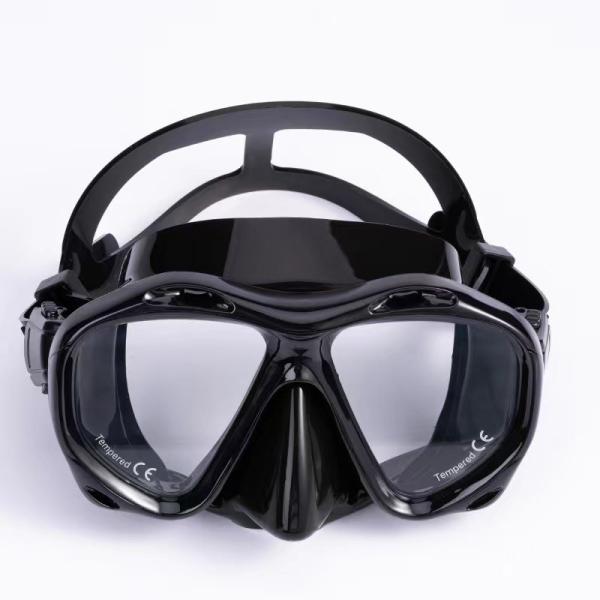 Lightweight Spearfishing Scuba Diving Mask Goggles Black Silicone