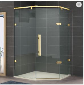 China Frameless Glass Bathroom Shower Cabins Stainless Steel Hinge Modern on sale