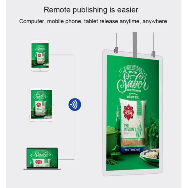 Ceiling Mounted Double Sided OLED WiFi Digital Signage