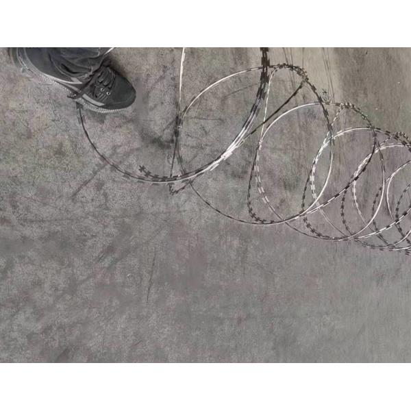 Galvanized Razor Blade Wire Spray Color Razor Sharp Barbed Wire
