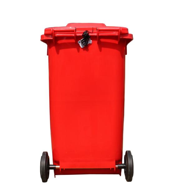 120 liter garbage bin outdoor dustbin with wheels plastic waste bin customize
