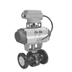 Quality PTFE Lined Ball Valve Pneumatic Supply Class 150 Pressure NPS 1 - NPS 8 Size for sale