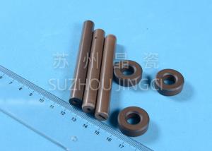 Quality Coffee Color 95% Alumina Ceramic Shafts With High Abrasion Resistance for sale