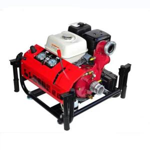 Quality Hand Lift Vacuum Petrol Fire Fighting Pump 2.5 Inch 13HP Gas Fire Pumps for sale