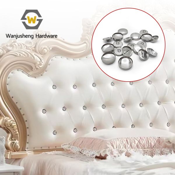 Sofa Buttons Fabric-Covered Buttons Upholstered Button Blanks Metal Buttons Coat Buttons Round Fabric-Covered Buttons