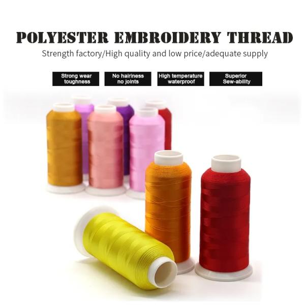 720 Colors of Polyester Embroidery Thread for Customizable and High Speed Embroidery