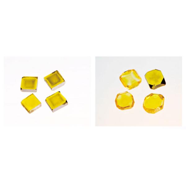 Yellow Single Crystal Diamond Plates Crystal diamond cutting tools Diamond