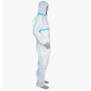 Quality Nonwoven Breathable Disposable Coveralls Fluid Resistant Eco Friendly Material for sale