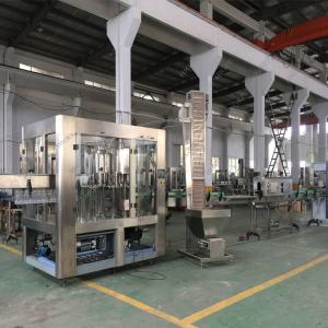 Quality Carbonated Beverage Automatic Water Filling Machine All 304/316 Stainless Steel Rinse Heads for sale