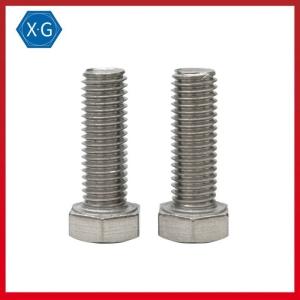 Quality DIN933 Stainless Steel Hex Bolts Full Thread A2 70 Hex Head Bolt for sale