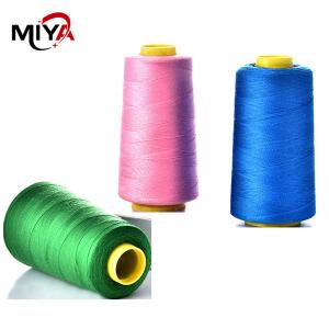 Quality Colored Spun Polyester Thread Dyed Pattern Different Thickness for sale