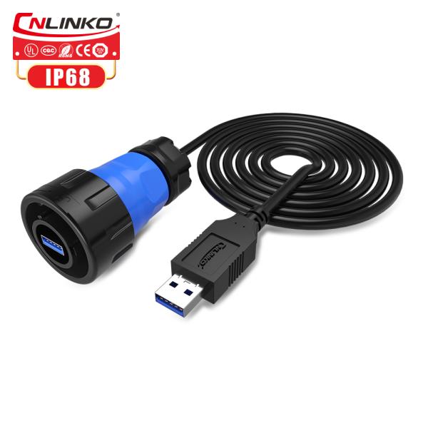 Stable Quality Popular M24 Plastic USB Data Connector for Office and Industry