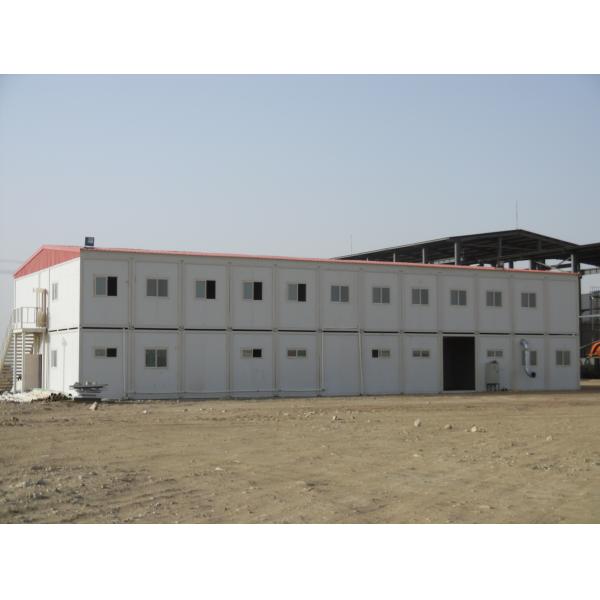 PU Wall Panel Steel Frame Building With Galvanized C/Z Purlins