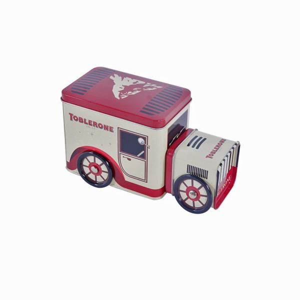New Design Custom High Quality Metal Can for Candy / Biscuit Packaging Car Shape Tin Can for Kids