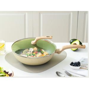 Quality Premium Aluminum Wok Pan With Durable Loop Handles for sale