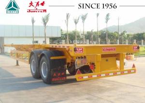 Quality 2/3 Axles Skeletal Container Trailer Customizable Dimension For Terminal Port for sale