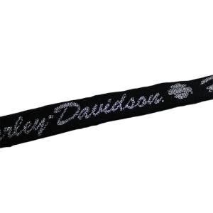 Black 20mm Jacquard Elastic Webbing Polyester Rubber Elastic For Dress