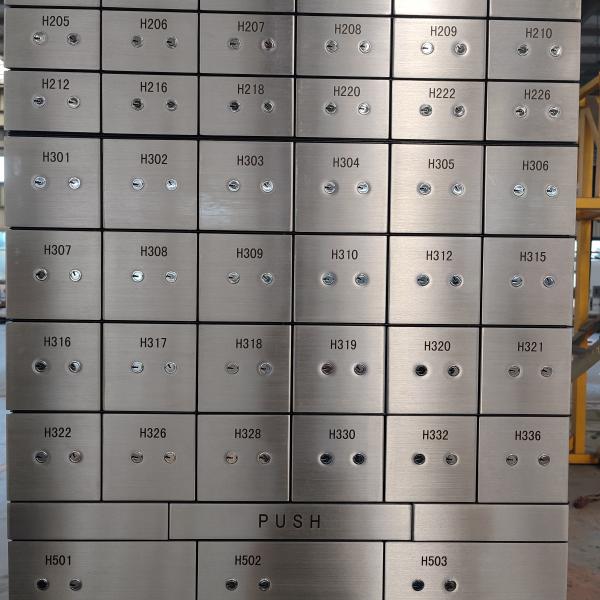 10mm Stainless Steel Safe Deposit Locker Safe Deposit Box For Bank With Copper Key Lock And Inner Bond Box