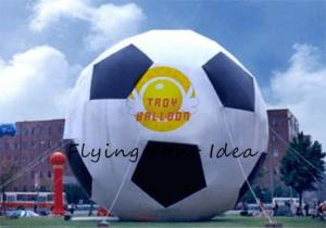 Quality 15m Attractive Inflatable Advertising Balloon With Football Shape For Party for sale